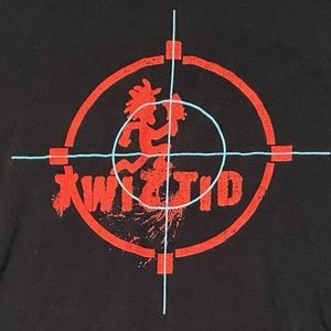 Insane Clown Posse Black T Shirt, Crosshairs, Size Large